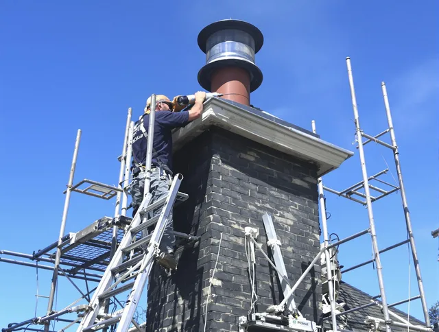 Sturdy chimney crown finished by Cornelius Chimney Sweep in Cornelius, NC
