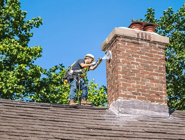 Cornelius Chimney Sweep performing an inspection with advanced tools in Cornelius, NC
