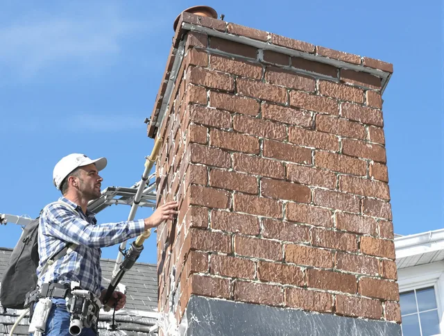 Brickwork for a chimney rebuild by Cornelius Chimney Sweep in Cornelius, NC