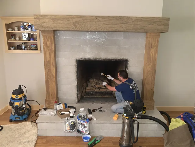 Detailed creosote removal process by Cornelius Chimney Sweep in Cornelius, NC